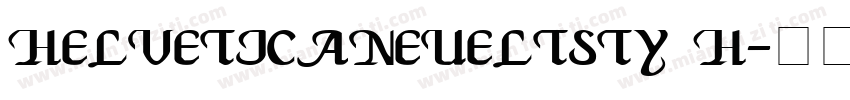 helveticaneueltsty h字体转换